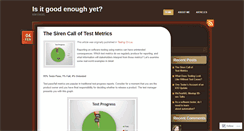 Desktop Screenshot of isitgoodenoughyet.com